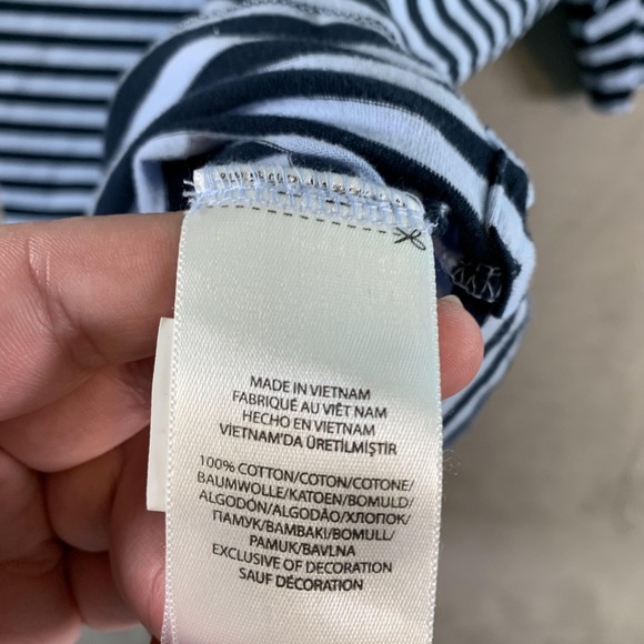 Polo Ralph Lauren Polo‎ Shirt Mens Large Classic Fit Striped Pocket Short Sleeve - Picture 7 of 9